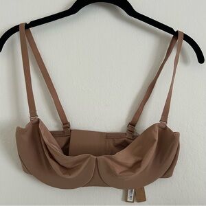 Skims Smoothing Intimates Unlined Strapless Bra in Sienna size 36c